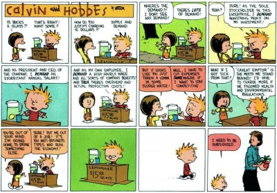 calvinhobbes financial crisis 400x279 Calvin & Hobbes über das Finanzsystem