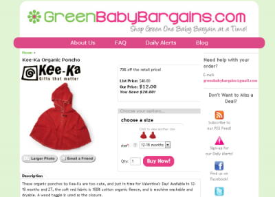 green baby bargains shop 400x287 Green Baby Bargains   Nachhaltiges Liveshopping für Babies