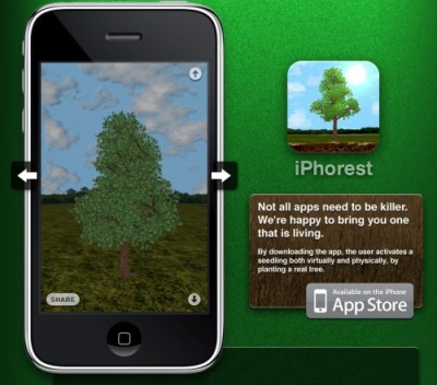 iphorest 400x352 iPhorest   mit dem iPhone einen Baum pflanzen Teil 2