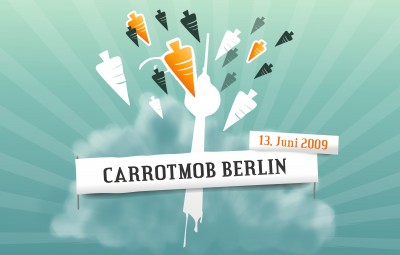 carrotmob picture carrots 400x255 Carrotmob Berlin   Buy Buy Boykott